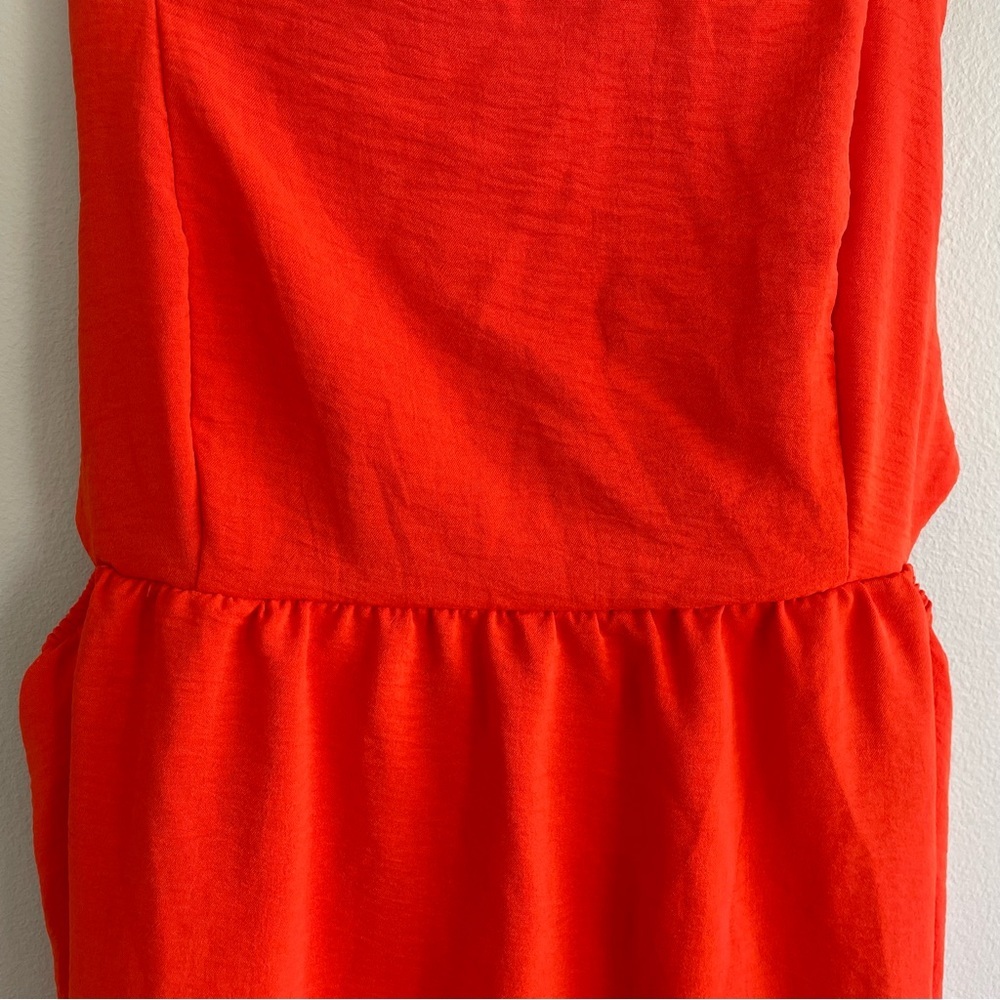 Lulus Always A Cutie Orange Tie-Back Mini Dress Size Small - Picture 14 of 14